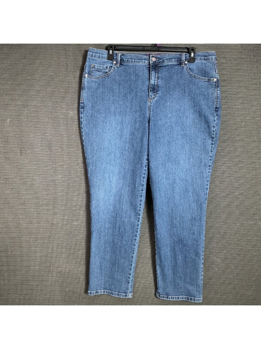 Gloria Vanderbilt Amanda Womens Size 18W Classic Tapered Leg Jeans Denim